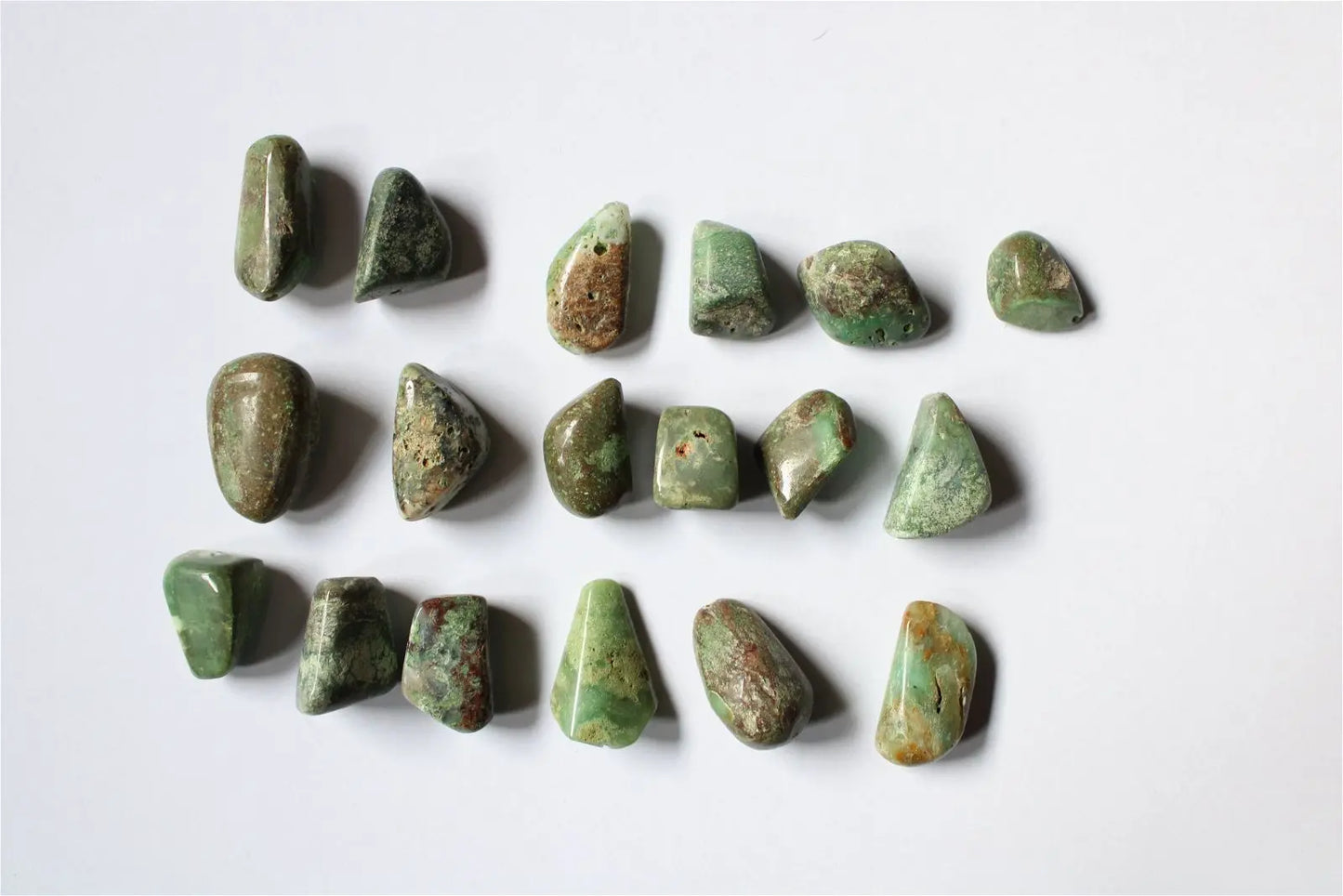 1 lot de 18 perles en chrysoprase photo contractuelle - Aurore Lune