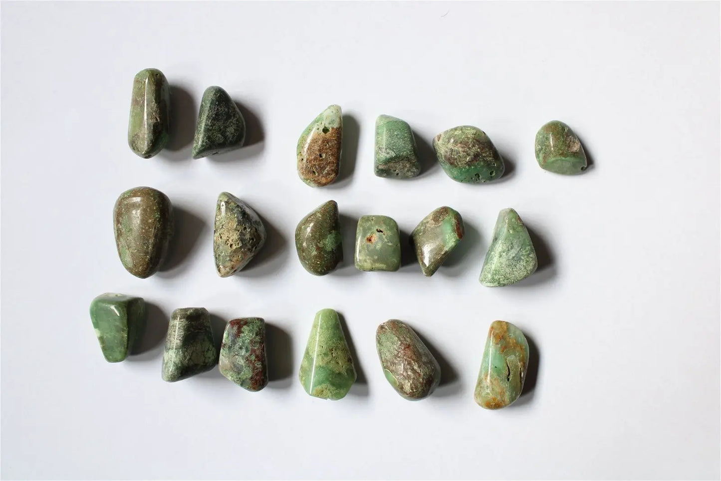 1 lot de 18 perles en chrysoprase photo contractuelle - Aurore Lune