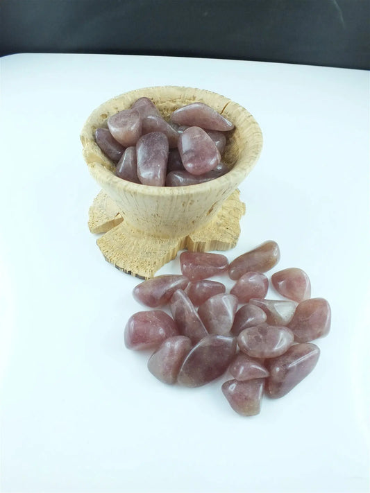 1 pierre roulée en aventurine rouge du Canada - Aurore Lune