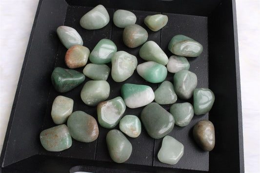 1 pierre roulée en aventurine verte - Aurore Lune