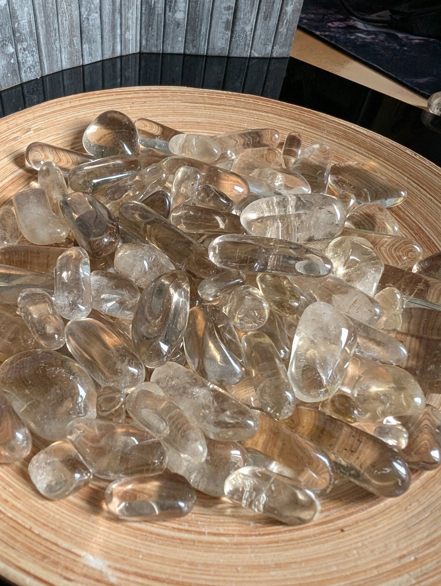 1 pierre roulée en citrine TAILLE AU CHOIX - Aurore Lune