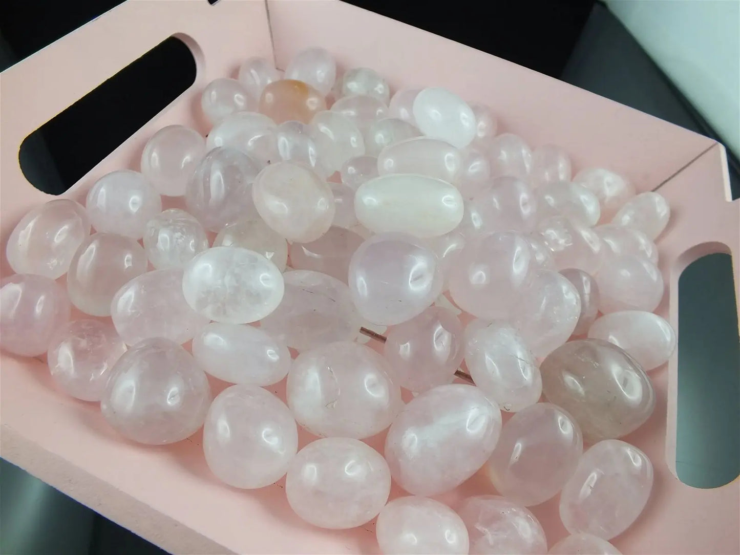 1 pierre roulée en quartz rose 2-3 cm - Aurore Lune