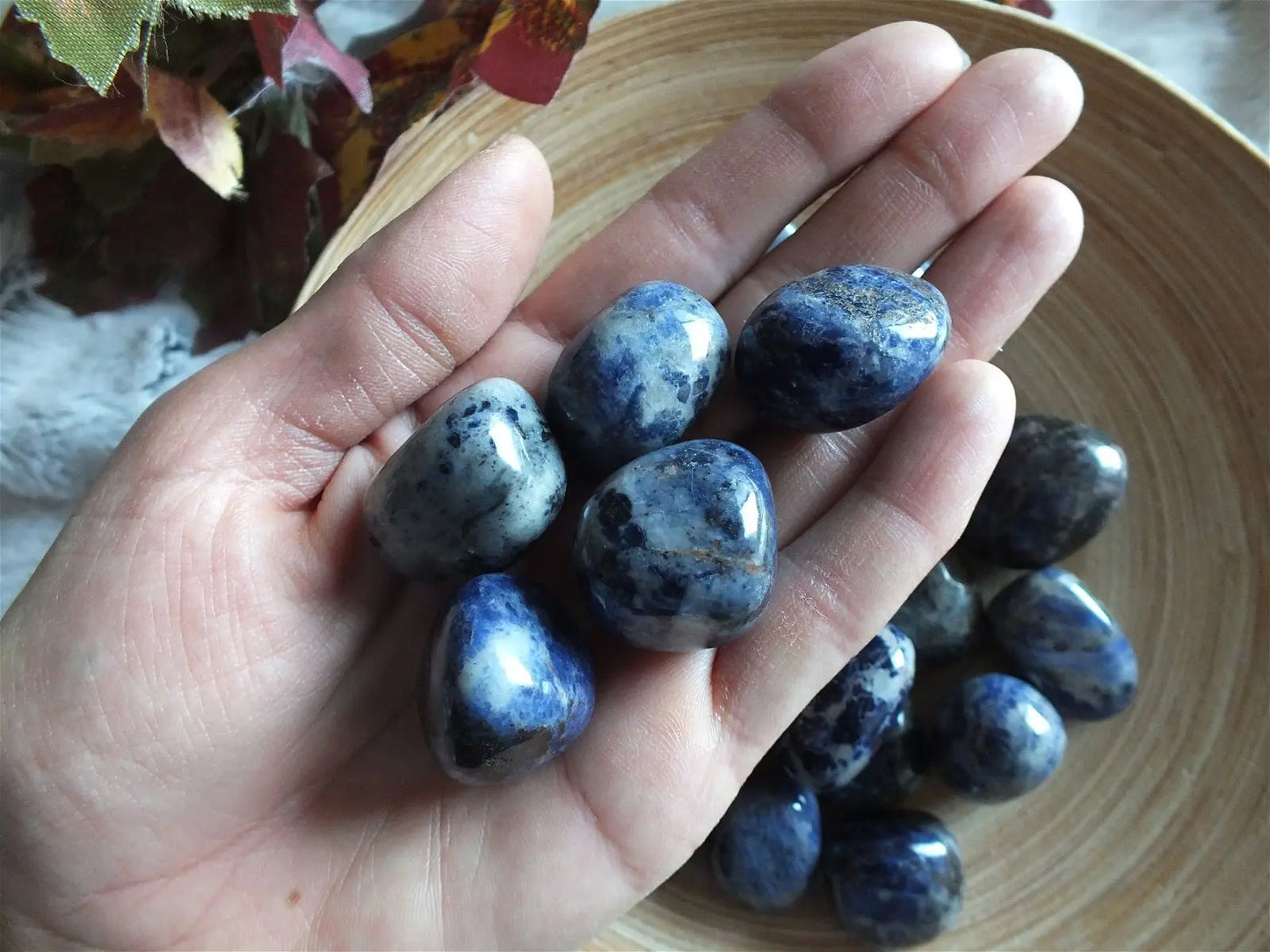 1 pierre roulée sodalite 2 - 2.5cm - Aurore Lune