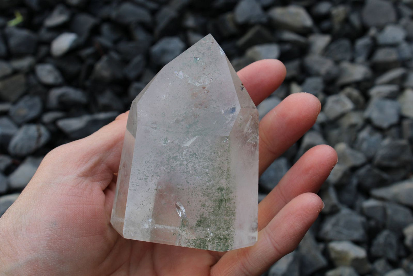 1 pointe de cristal de roche *I* - Aurore Lune