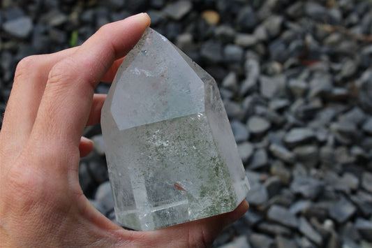 1 pointe de cristal de roche *I* - Aurore Lune