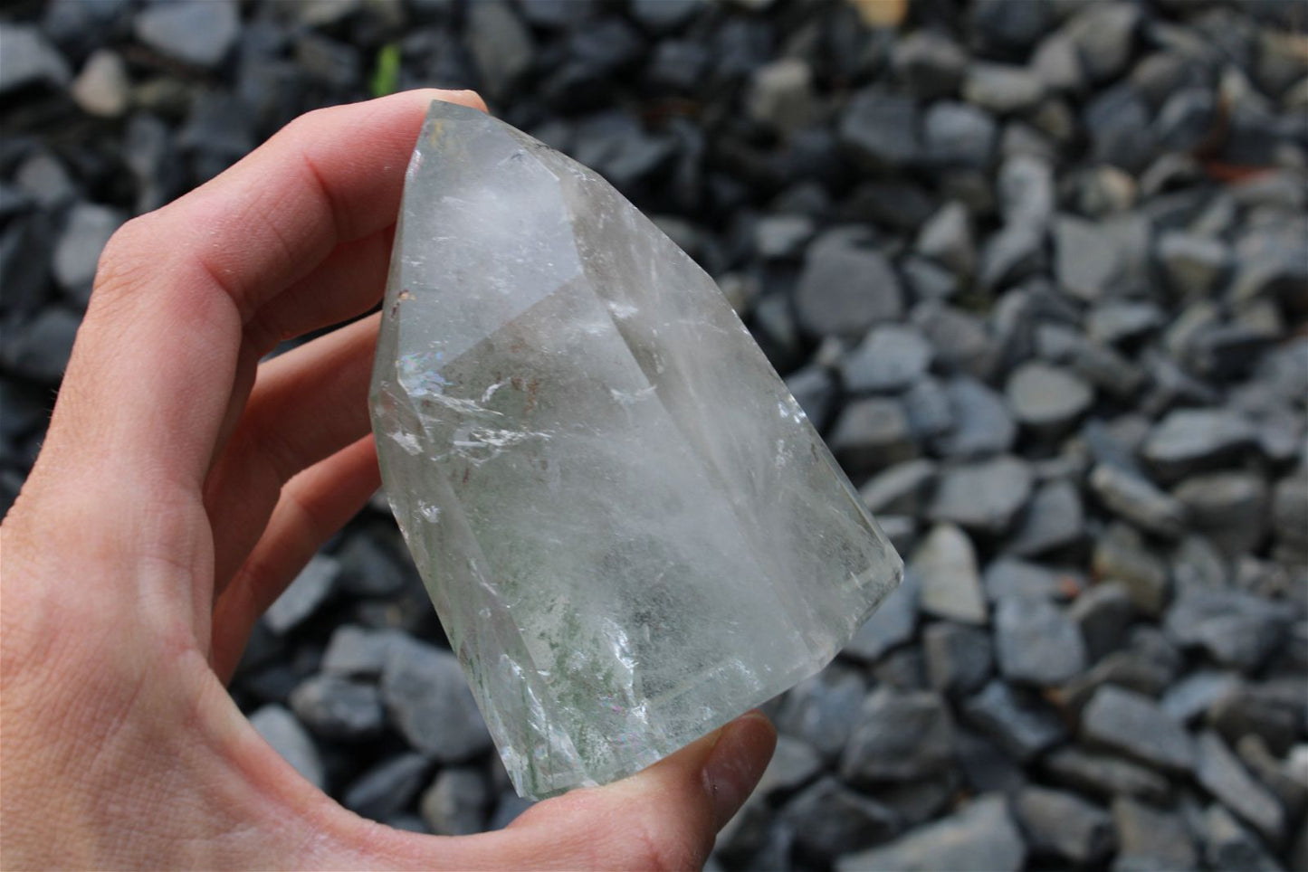 1 pointe de cristal de roche *I* - Aurore Lune