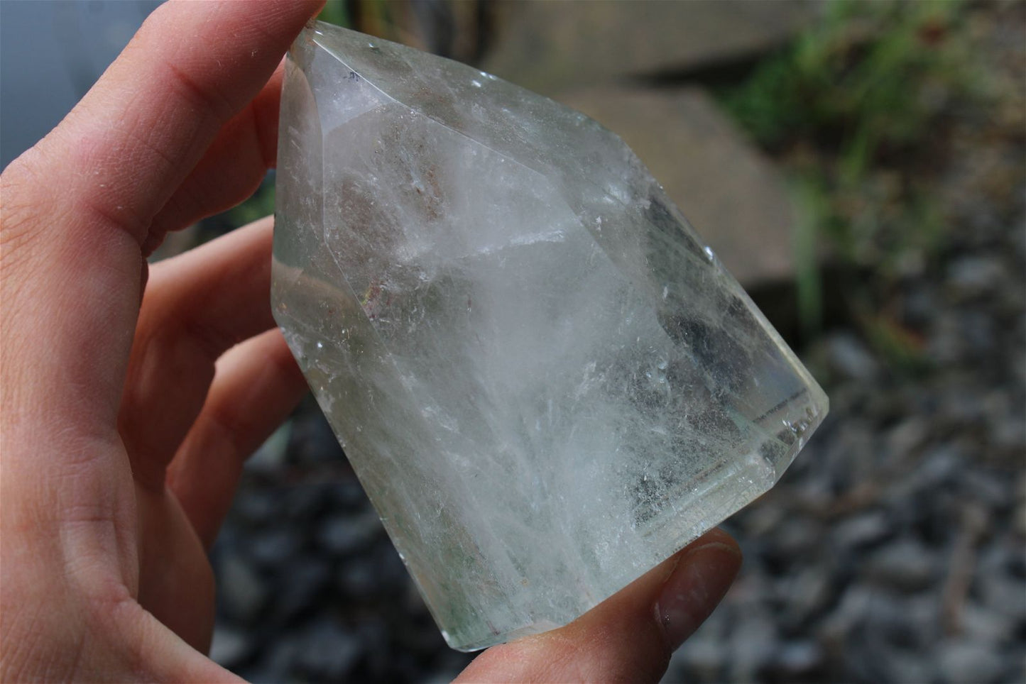1 pointe de cristal de roche *I* - Aurore Lune
