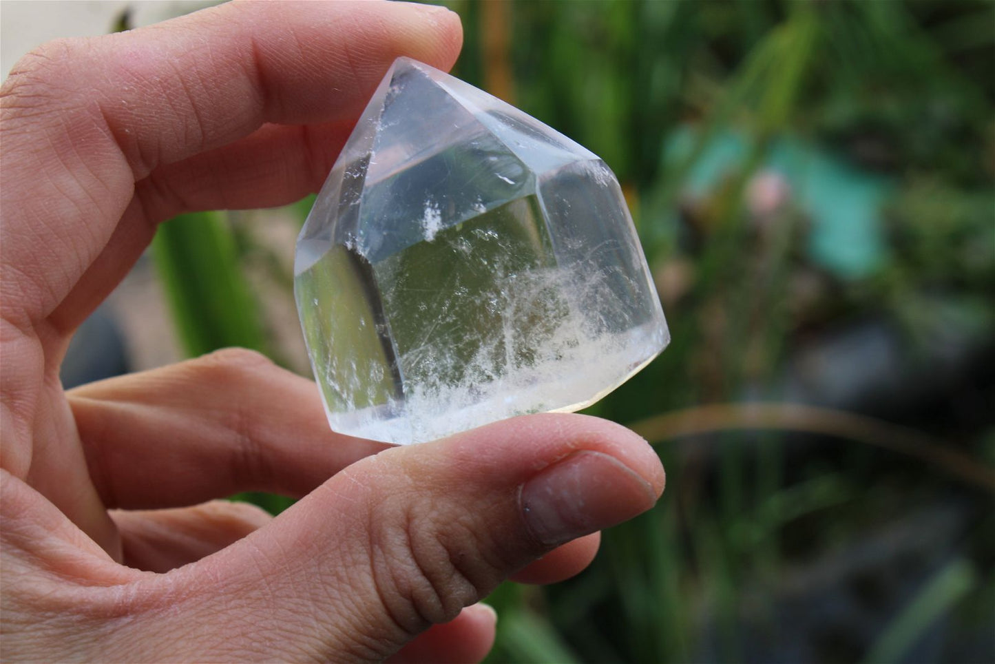 1 pointe de cristal de roche *O* - Aurore Lune