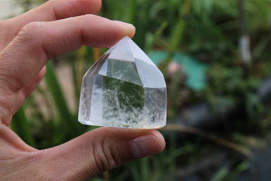 1 pointe de cristal de roche *O* - Aurore Lune