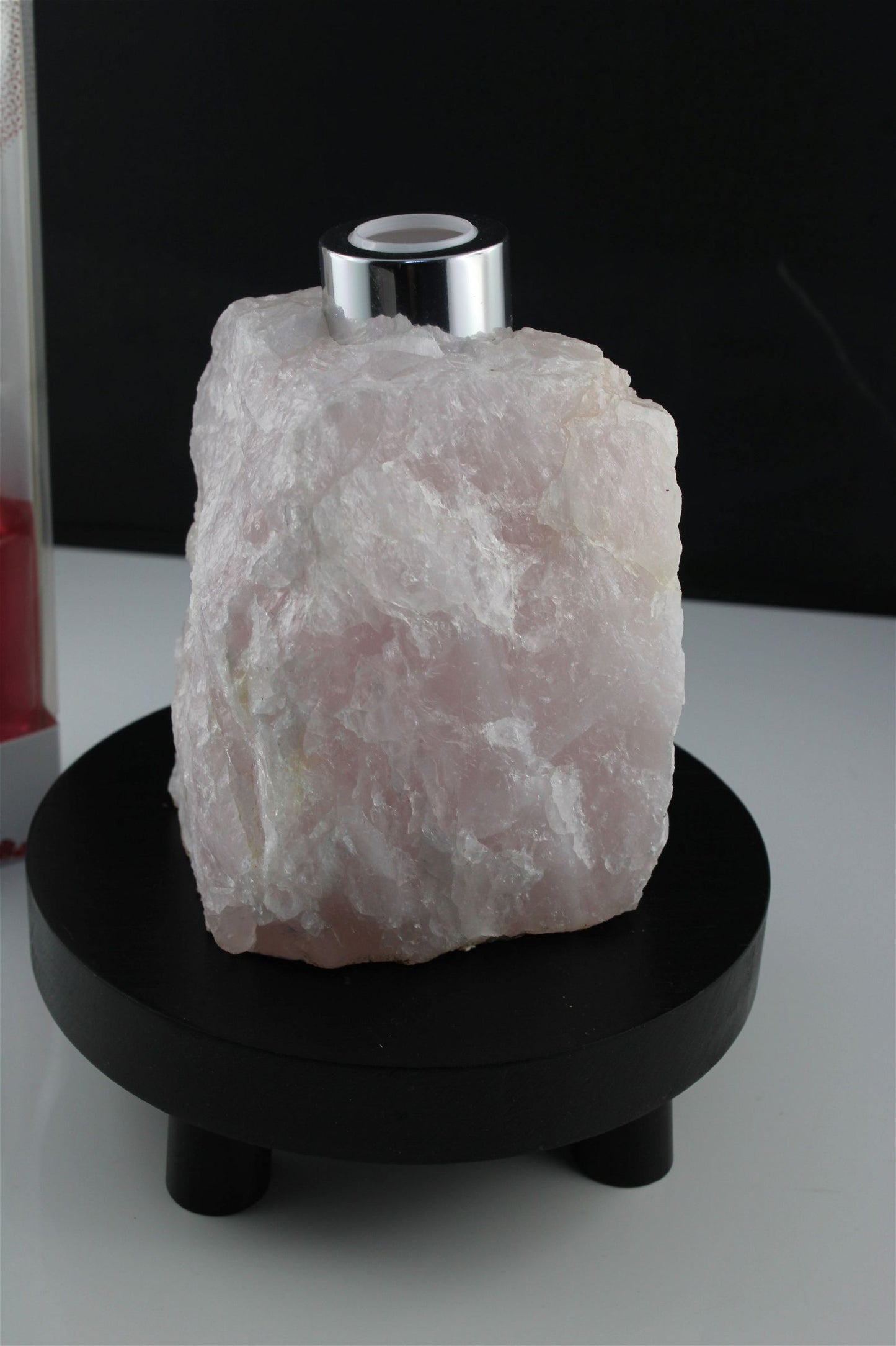 1 porte parfum quartz rose + bâtonnets et parfum fournis - Aurore Lune