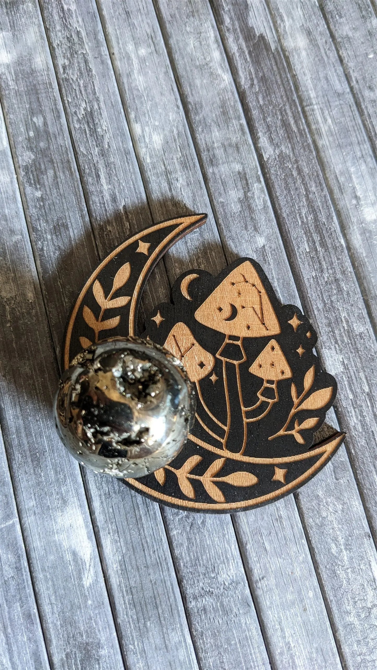 1 socle pour sphère - Aurore Lune