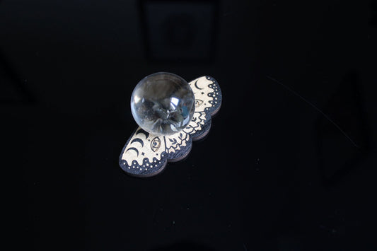 1 socle pour sphère 8 x 4.5 cm env. - Aurore Lune