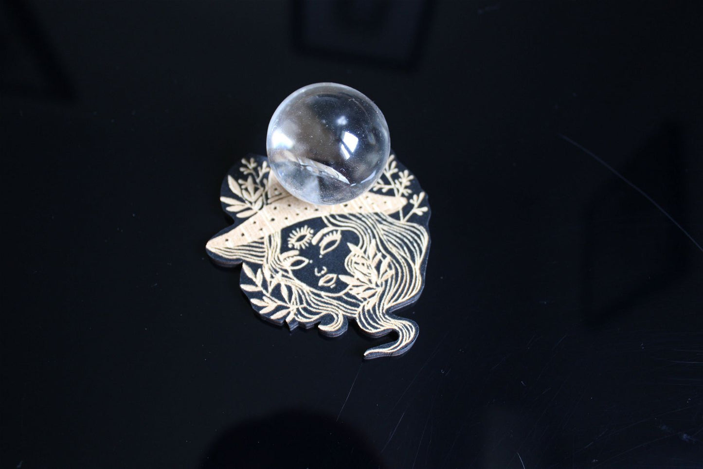 1 socle pour sphère 8 x 7 cm env. - Aurore Lune