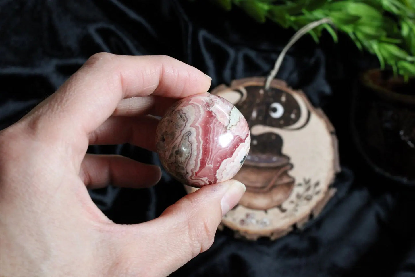 1 sphère en rhodochrosite - Aurore Lune