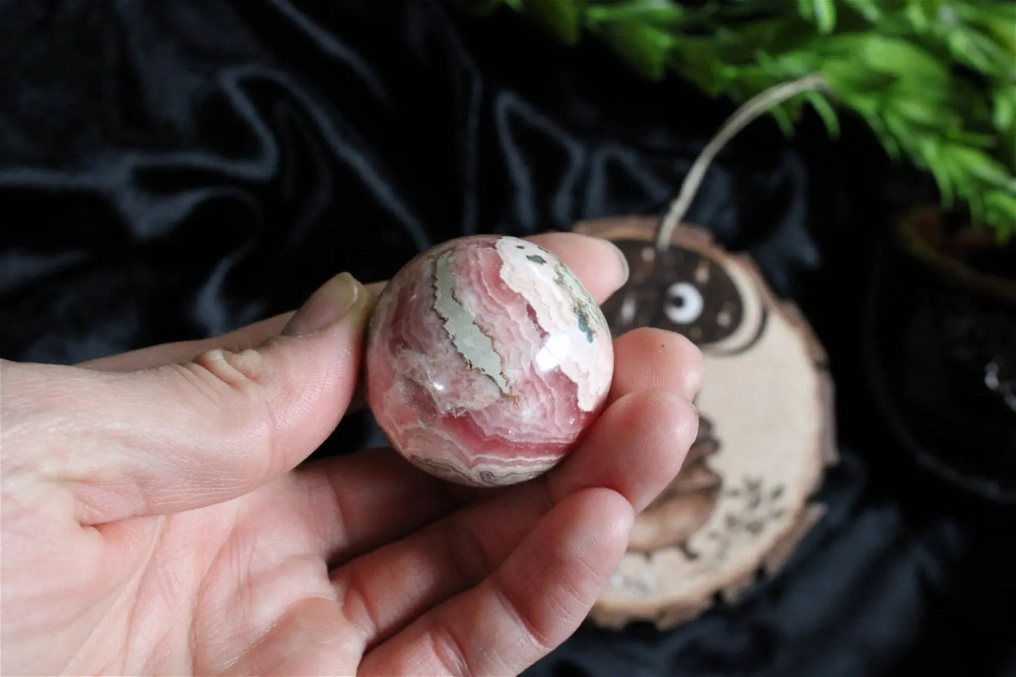 1 sphère en rhodochrosite - Aurore Lune