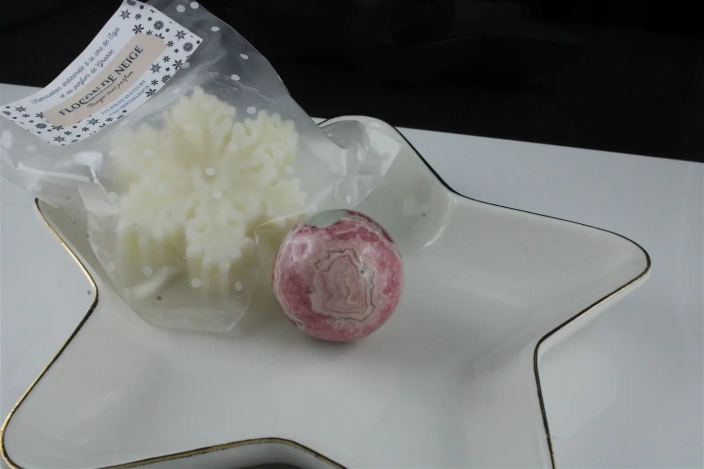 1 sphère en rhodochrosite - Aurore Lune