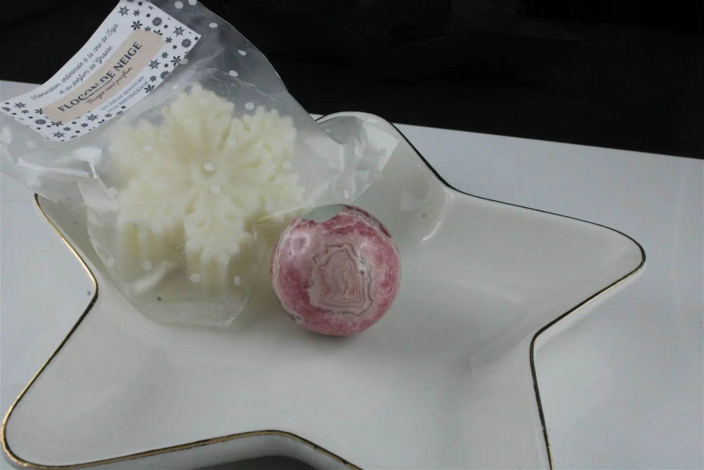 1 sphère en rhodochrosite - Aurore Lune