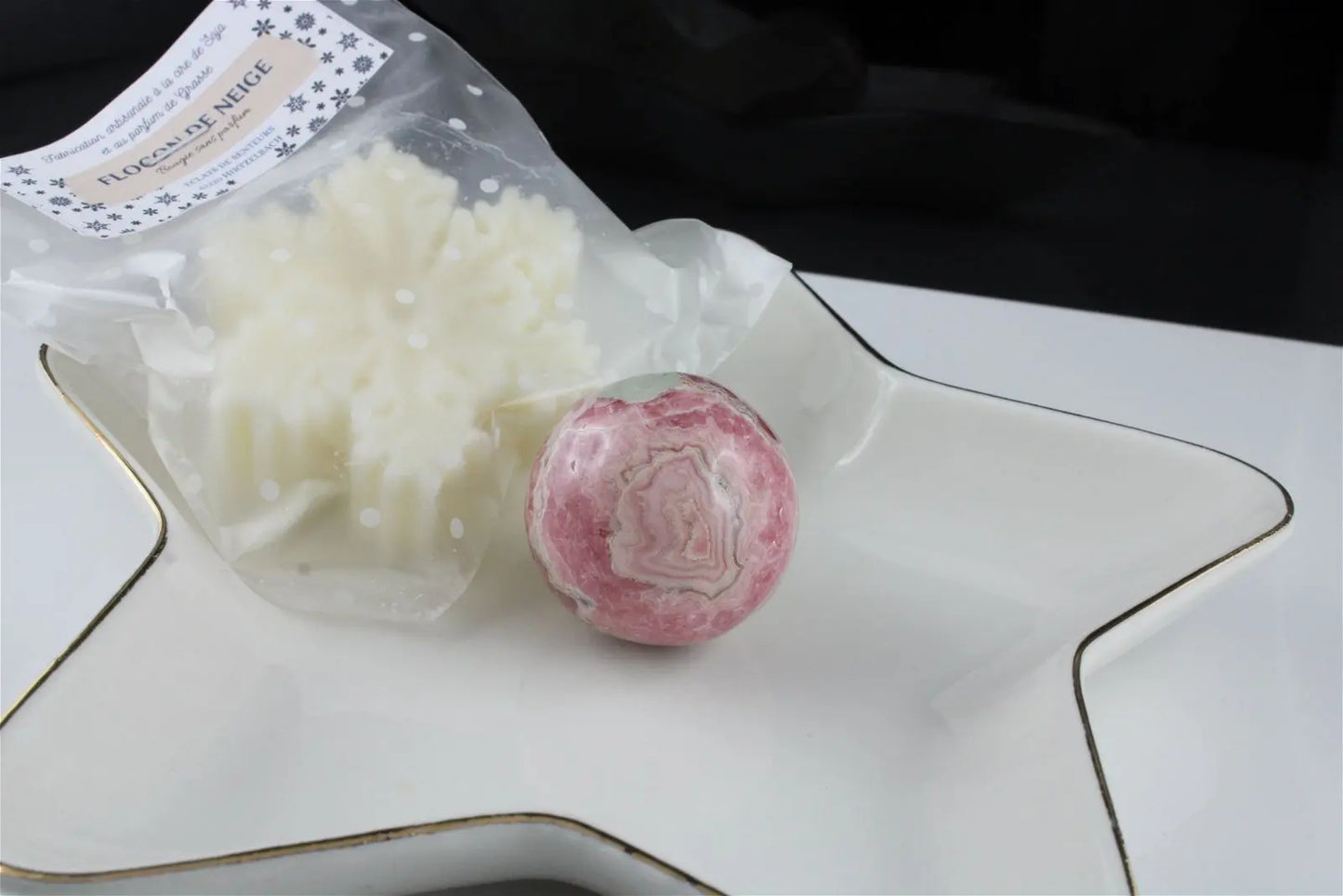 1 sphère en rhodochrosite - Aurore Lune