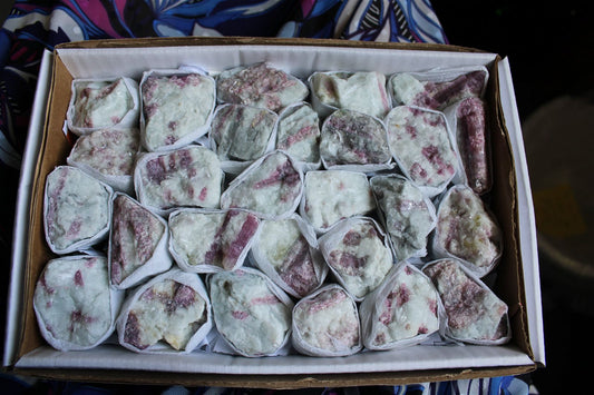 1 tourmaline rose brute - Aurore Lune