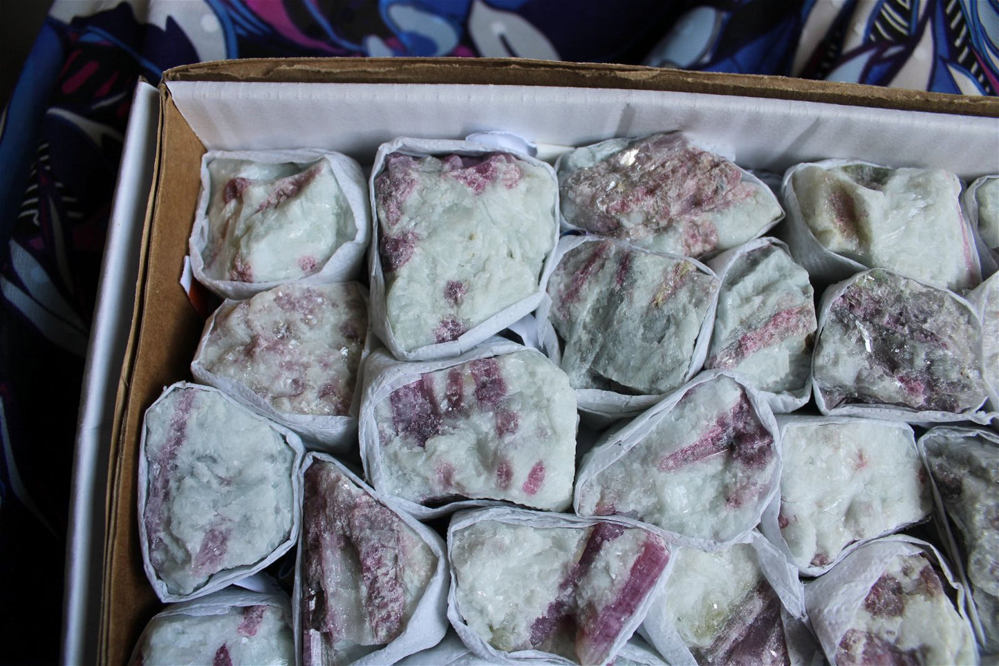 1 tourmaline rose brute - Aurore Lune