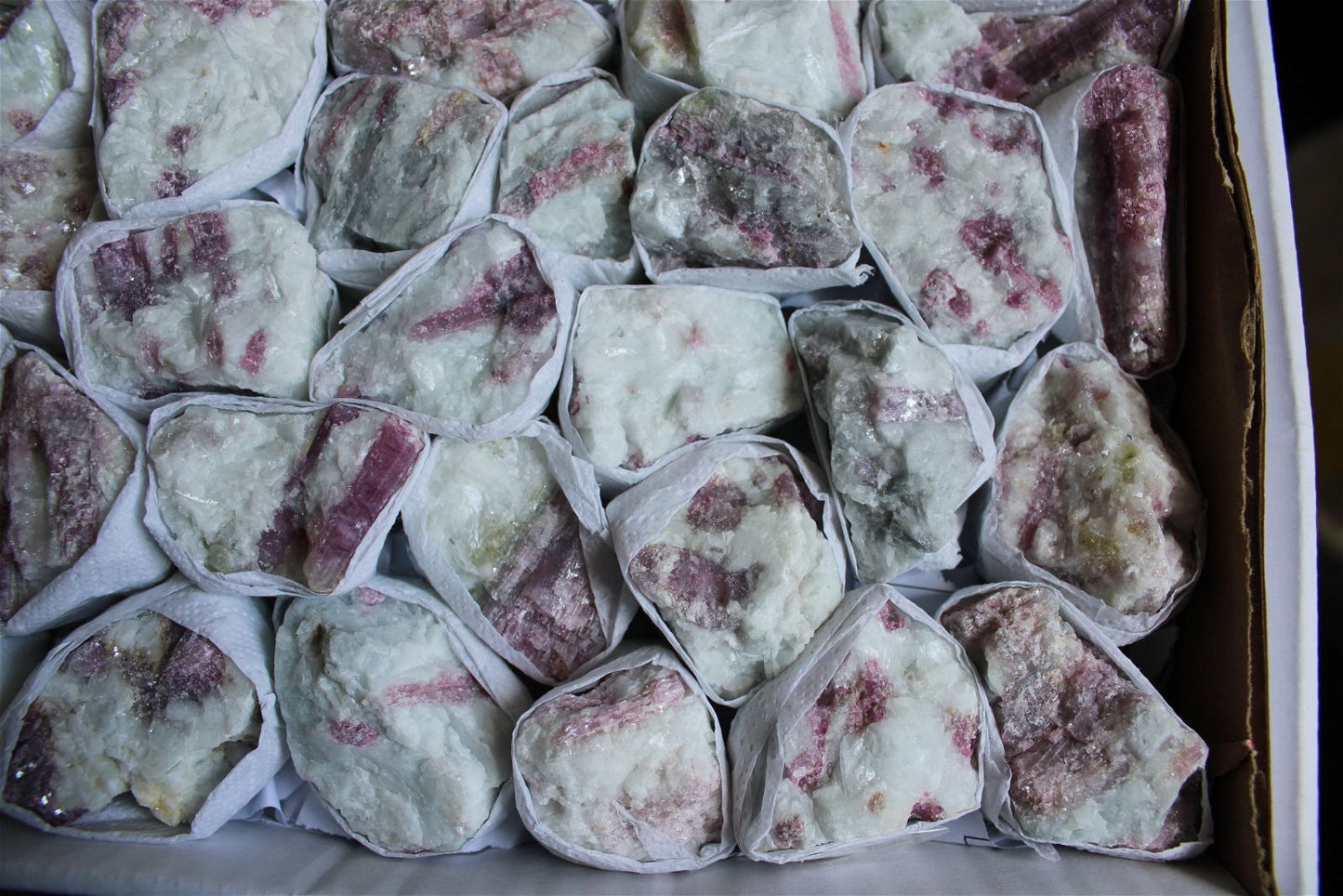 1 tourmaline rose brute - Aurore Lune