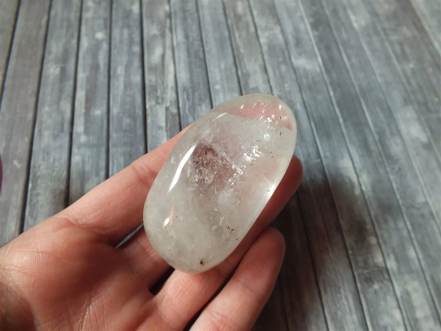 AU CHOIX Gros galet en cristal de roche COLIS - Aurore Lune