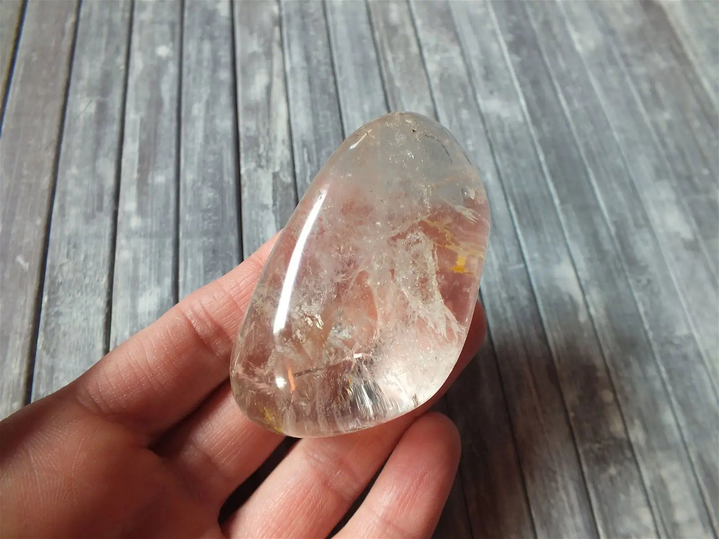 AU CHOIX Gros galet en cristal de roche COLIS - Aurore Lune