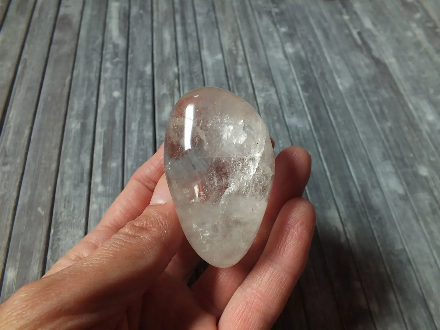 AU CHOIX Gros galet en cristal de roche COLIS - Aurore Lune