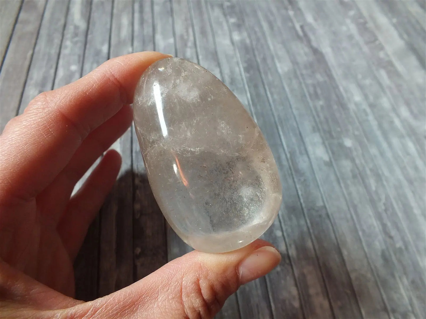AU CHOIX Gros galet en cristal de roche COLIS - Aurore Lune
