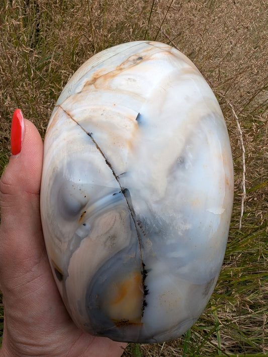 Agate à dendrites 1.4 kg - Aurore Lune