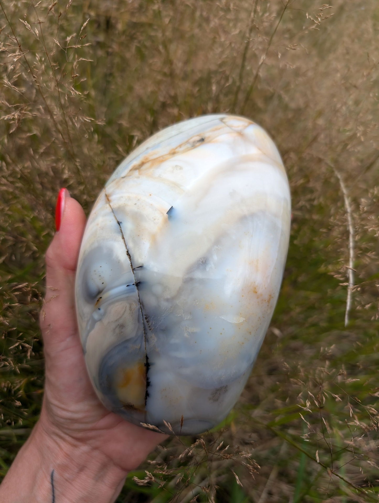 Agate à dendrites 1.4 kg - Aurore Lune