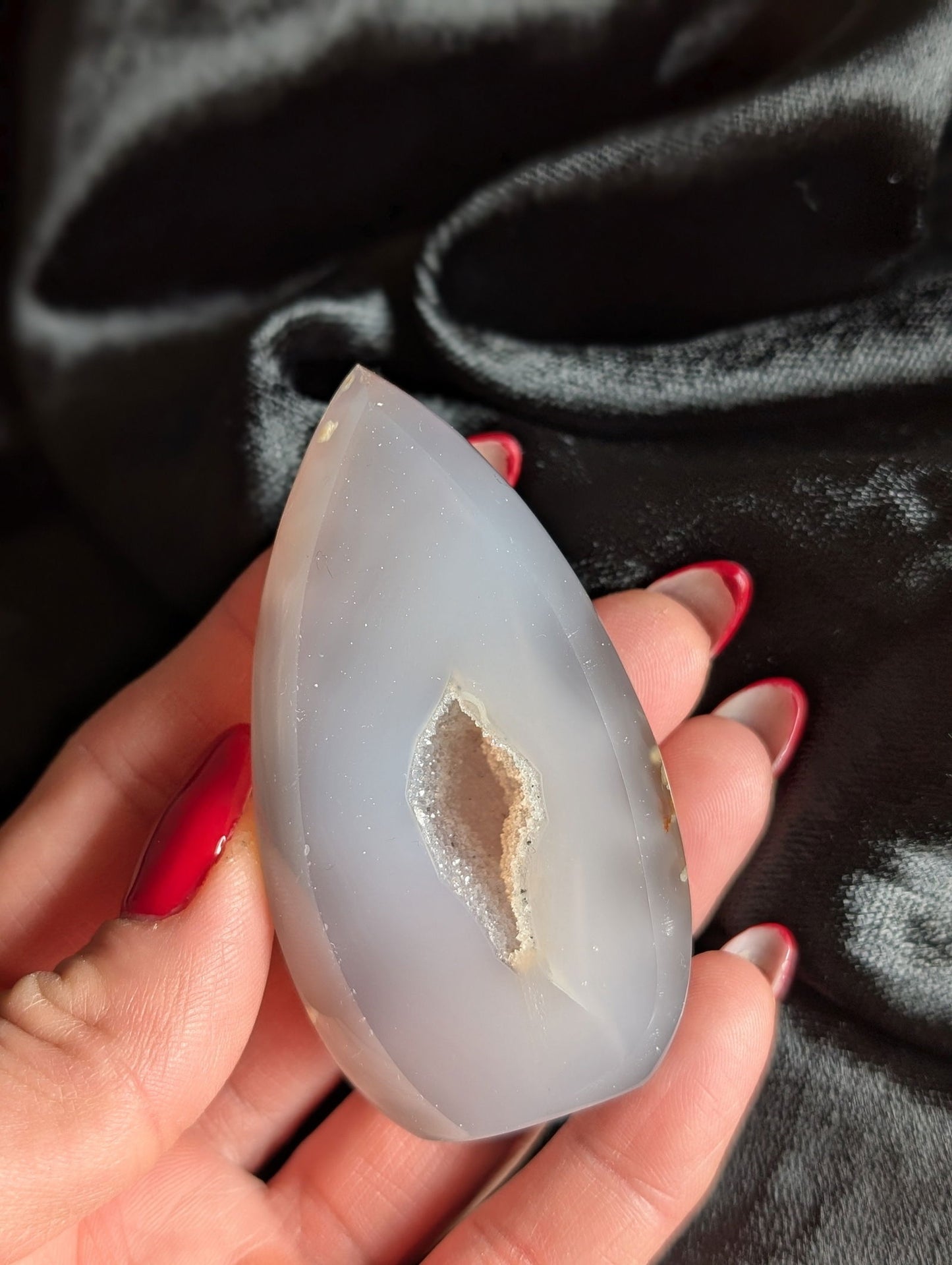 Agate cristallisée - Aurore Lune