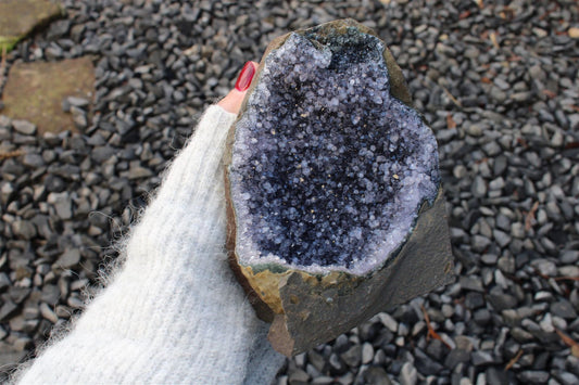 Améthyste à poser ~ 1.2 kg BRESIL - 15 cm - Aurore Lune