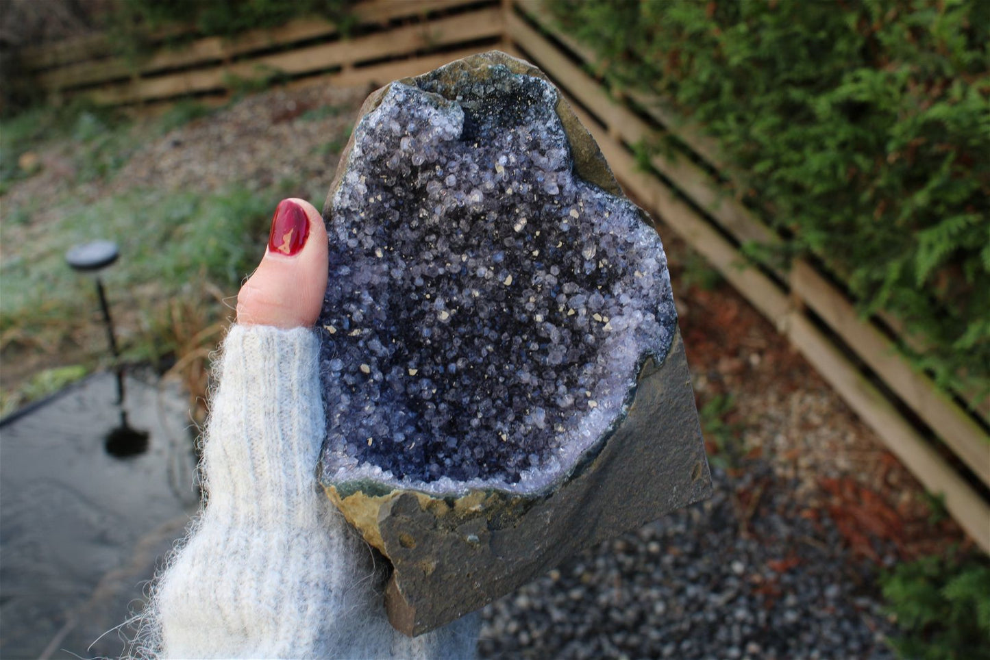 Améthyste à poser ~ 1.2 kg BRESIL - 15 cm - Aurore Lune