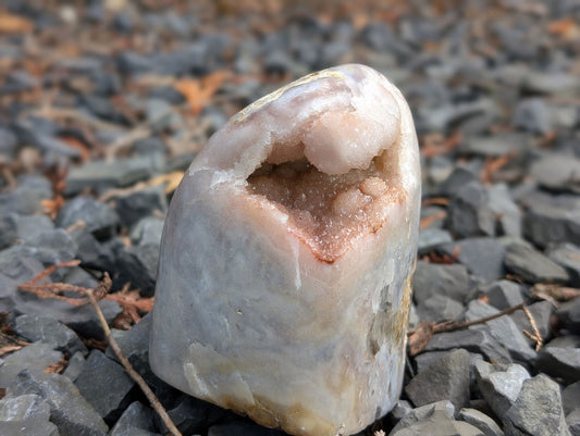 Améthyste rose à poser - Aurore Lune