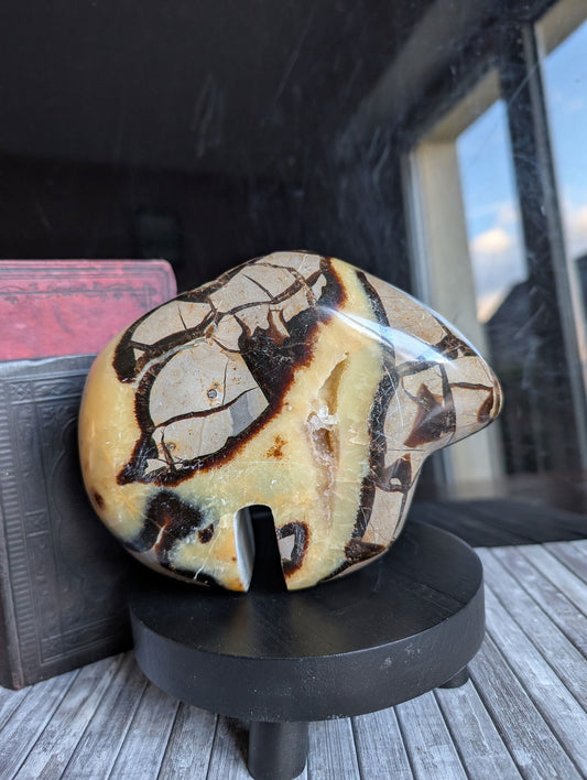 Animal totem en septaria ou pierre du dragon - Aurore Lune