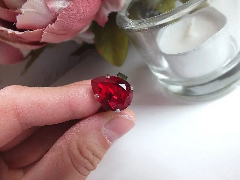 Bague réglable décorée swarovski authentique - Aurore Lune