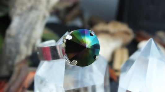 Bague réglable swarovski - Aurore Lune