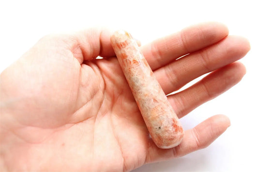 Bâton de massage en pierre de soleil - Aurore Lune