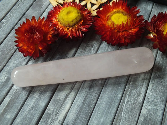 Bâton massage en quartz rose D - Aurore Lune