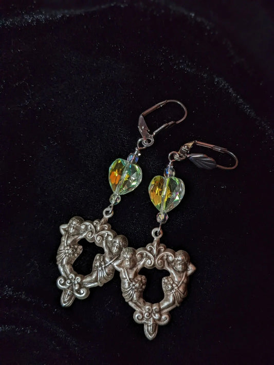 Boucles d'oreilles anges - Aurore Lune