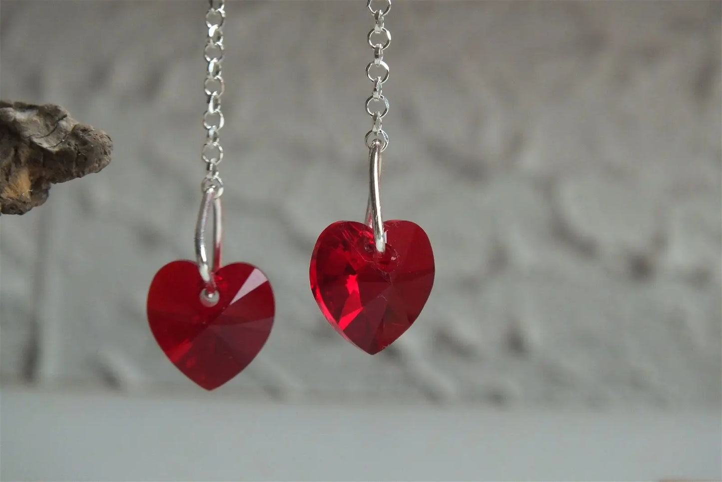 Boucles d'oreilles décorées SWAROVSKI - Aurore Lune