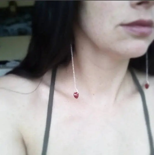 Boucles d'oreilles décorées SWAROVSKI - Aurore Lune