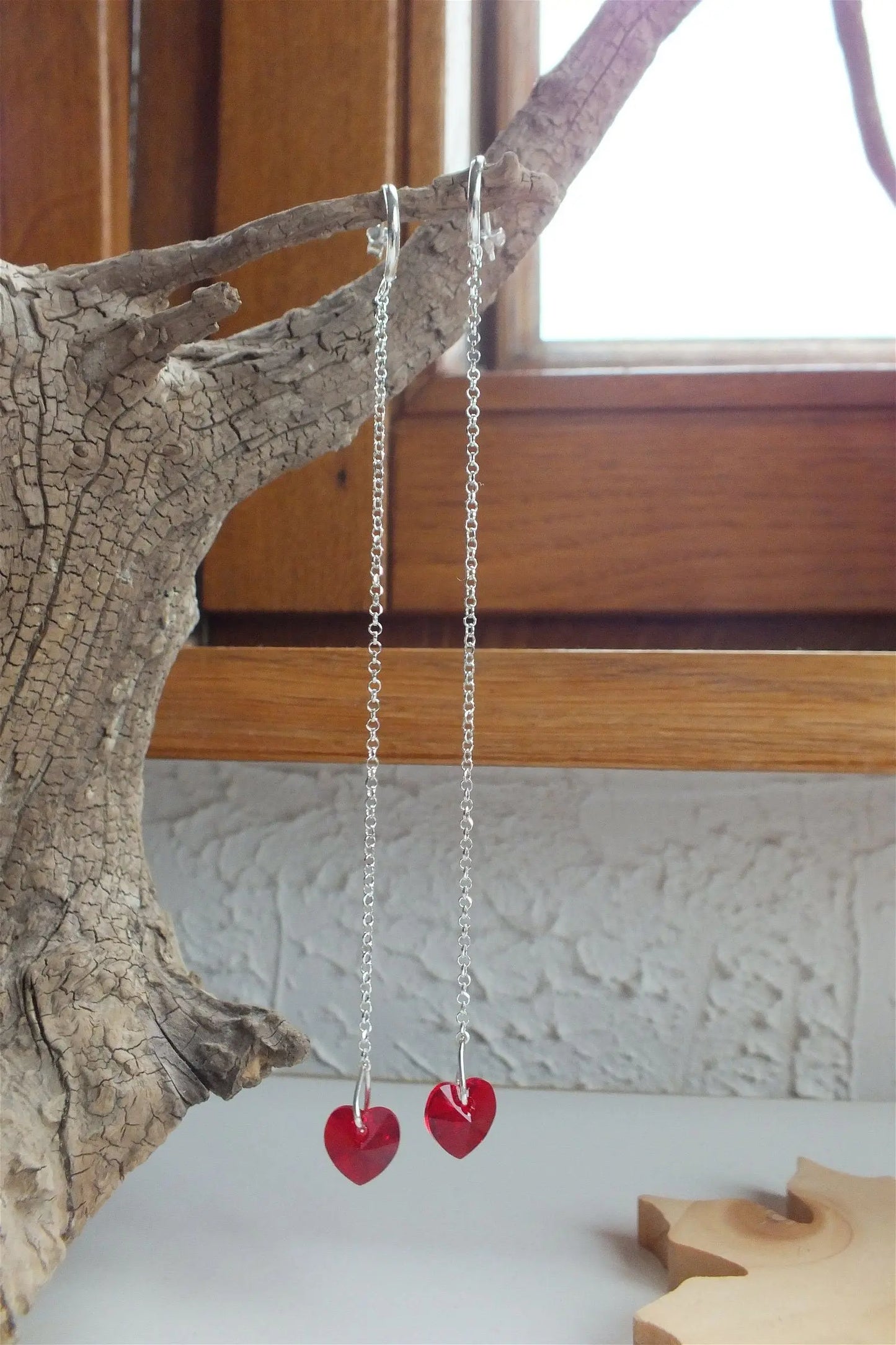 Boucles d'oreilles décorées SWAROVSKI - Aurore Lune
