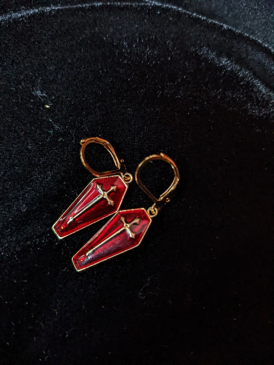 Boucles d'oreilles gothiques - Aurore Lune