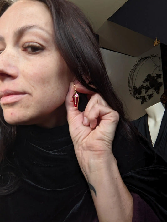 Boucles d'oreilles gothiques - Aurore Lune
