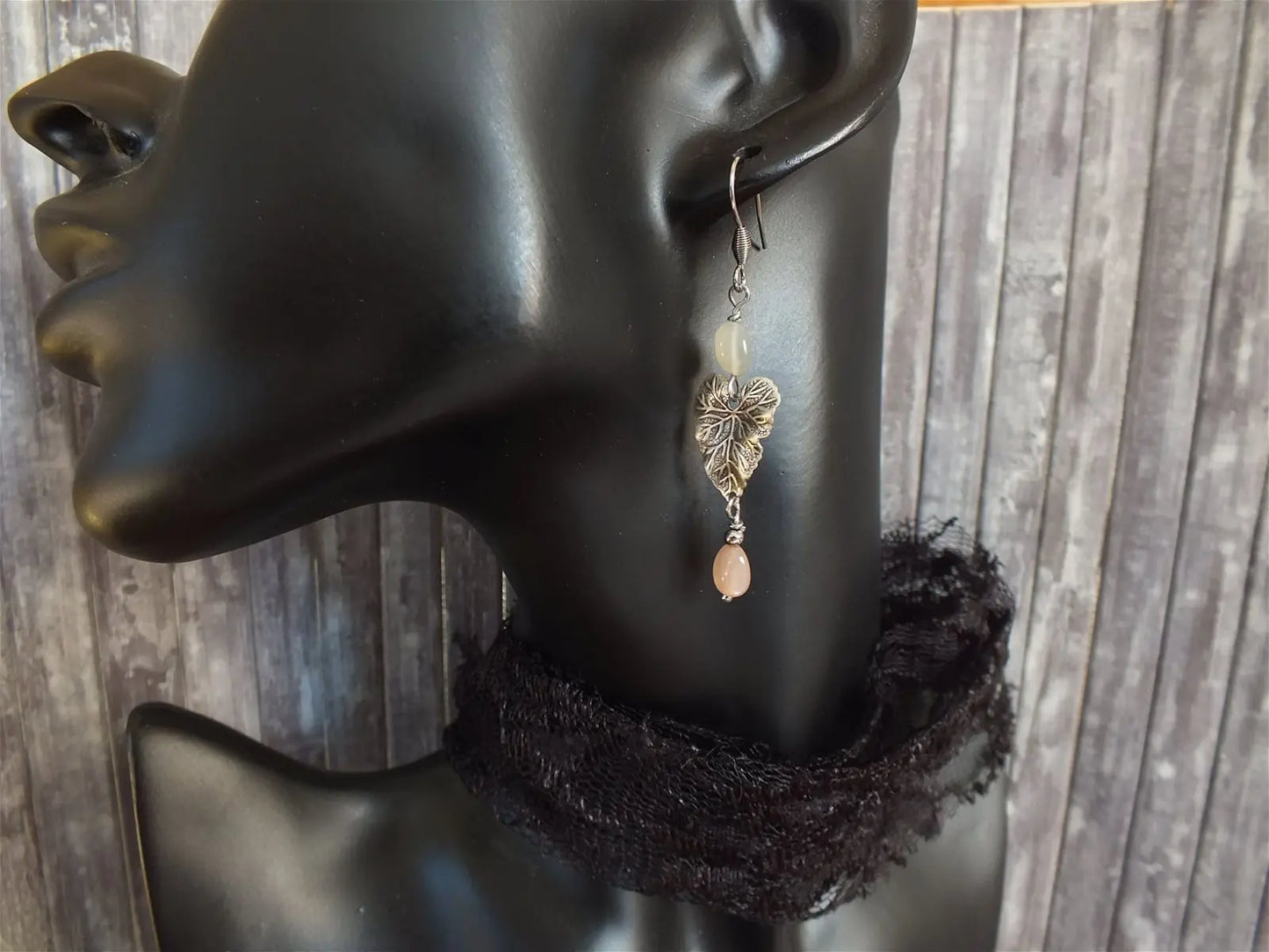 Boucles d'oreilles pierres de lune - Aurore Lune