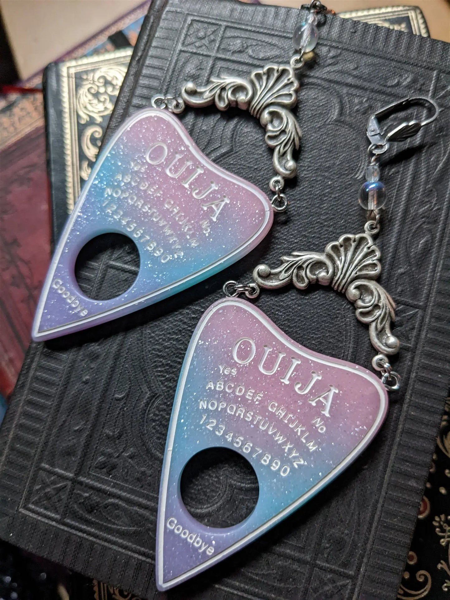 Boucles d'oreilles uniques oui ja - Aurore Lune