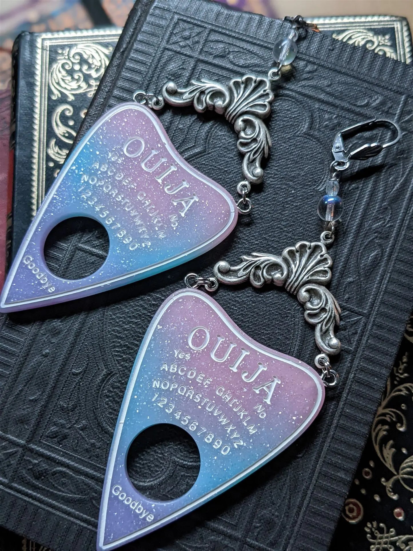 Boucles d'oreilles uniques oui ja - Aurore Lune