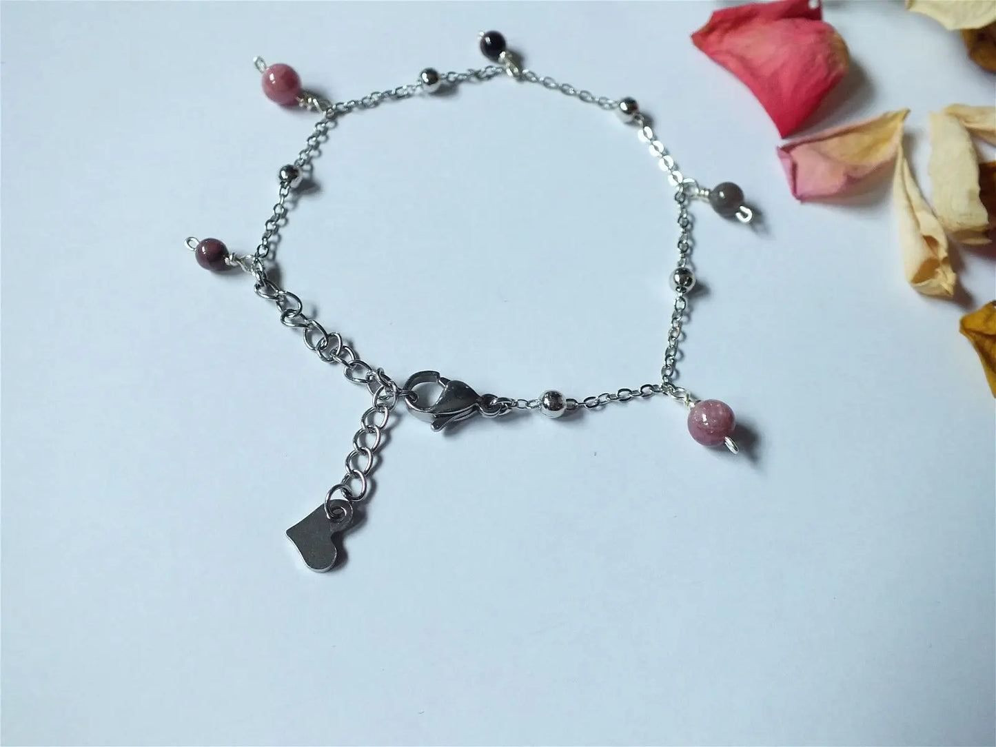 Bracelet fin et délicat tourmalines - Aurore Lune
